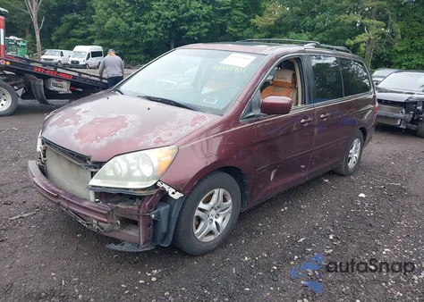 2007 Honda Odyssey Ex-L z USA, uszkodzony, nr VIN 5FNRL38747B407963